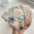 Chinese Ethnic Style Exquisite Embroidered Wing Accessorieide Edge Headband Shattered Bangs Hair Clip Sweet Elegant Style Matchs.