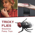 Simulation fly spoof props,Plastic Fake Fly Insect Models,Realistic simulation fly toy,Scary Disgusting Fake Flies Prank Toys. 