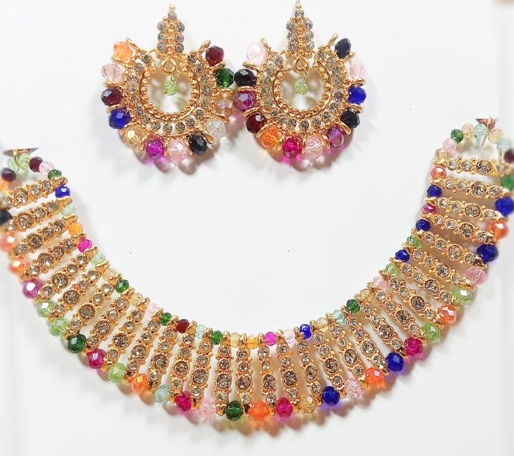 Tea%20pink%20colour%20artificial%20jewellery%20set%20of%20round%20crystal%20earrings%20and%20chowker%20neckless%20for%20girls%20and%20woman%20for%20weddngs%20paties%20and%20eid%20festivals%20in%20low%20price%20-%20Image%209