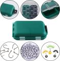 Fishing Tackle Box Portable Case Hooks Lure Baits Storage Box Containers For Storing Swivels Jigs Hooks Sinker,10 Compartments. 
