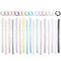 30 Holes Loose-leaf Plastic Binding Ring Spring Spiral Rings Binder Strip For A4 Paper Notebook Stationery Office Supplies.