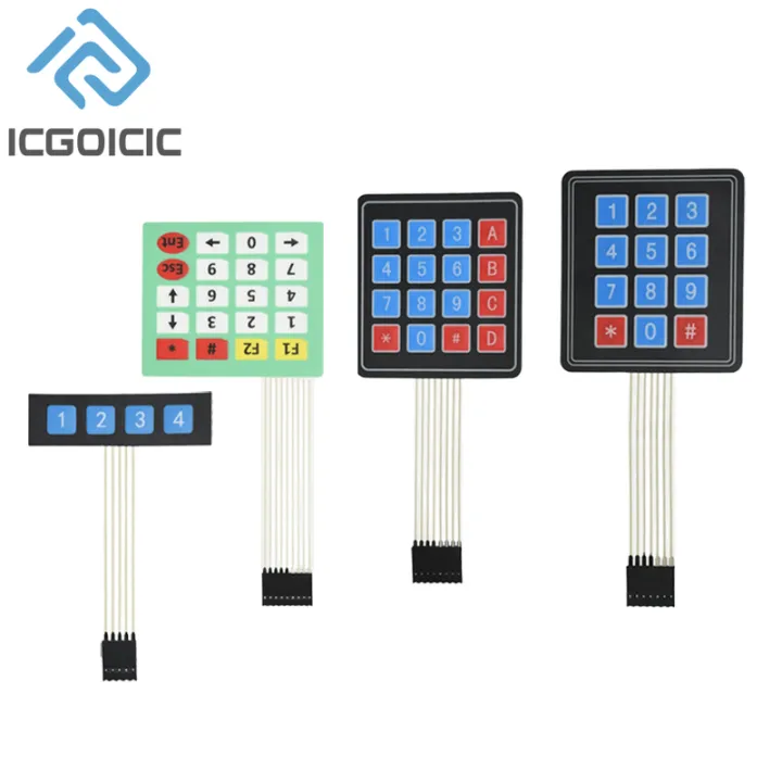 Large Buttons To The Keyboard Microcontroller 4 x 4 /1 x 4 /3 x 4/4 x 5 ...