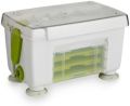 (H). Lakeland Easy Store Spiralizer - White & Green lightly used without box. 