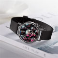 Hot Halloween Simple Skull Design Men And Women Quartz Watches Casual Black Silicone Clock  Watch. 