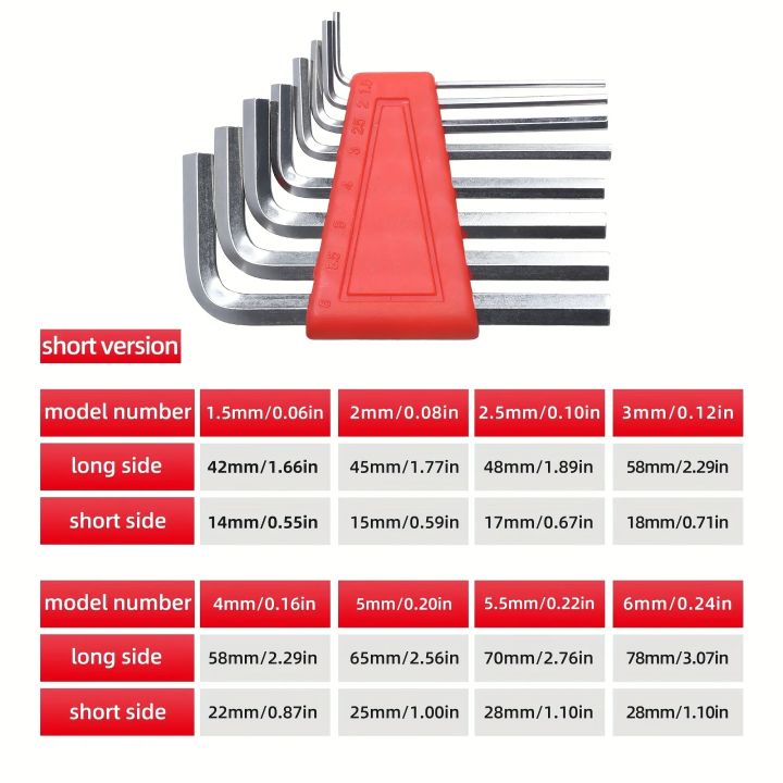 8pcs%20Allen%20Wrench%20Metric%20Wrench%20Inch%20Wrench%20L%20Wrench%20Size%20Allen%20Key%20Short%20Arm%20Tool%20Set%20Easy%20To%20Carry%20In%20The%20Pocket%202025%20-%20Image%203
