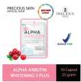 Alpha Arbutin whitening plus  skin mosturizer do not eat the capsule. 