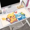 Anim Pokémon Pikachu  Leather Mouse Pad Pokémon Gaming Extra Large Gaming Keyboard Desktop Pad Children's Writing Table Mat. 