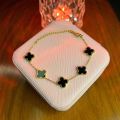 Five Clover Trendy Elegant Vancleef latest design Bracelet for wo. 