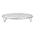 13-35cm Stainless Steel Round Bbq Net With Foot Barbecue Round Cooling Baking Rack Camping Outdoor Mesh Wire Net. 
