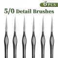 00000 Fine Tip Paint Brush Set for Acrylic, Models, Mini  Miniature Detail , Nylon Hair Thin Extra Fine Paintbrushes. 