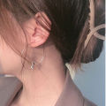 Cartoon Creative Cat Big Loop Earrings Simple Exaggerated Circle Earrings for Women Personalized Fashion Jewelry. 