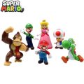 6-18pcs/set Super Mario Bros PVC Action Figure Toys Dolls Model Set Luigi Yoshi Donkey Kong Mushroom for kids birthday gifts. 