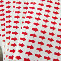 1000pcs 12x9mm Red Arrow Paper Label Sticker for Direction Indication or Product Processing Plant Procedures Defect Mark. 