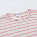 Summer fashion striped romper pants and short-sleeved shorts set for female infants and toddlers. 