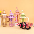 1300 water droplets. Colorful ice-cream glass, tea bottle, tea bottle, tea bottle with filter, stopper. 