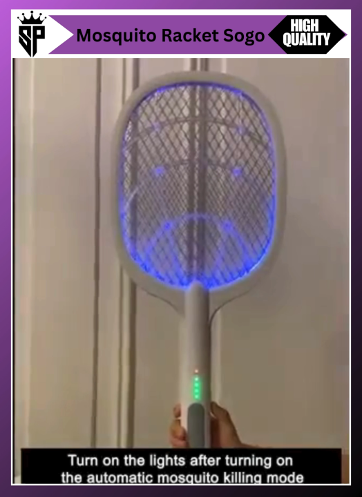 SP Dealz 2-in-1 Electric Bug Zapper Racket, 3000V High Voltage LED ...