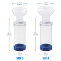 New Pet Feline Cat Dog Aerosol Chamber Tank Spacer Assist Inhalation Pump Nebulizer Manual Plastic Silicon Mask Animal Clinic.
