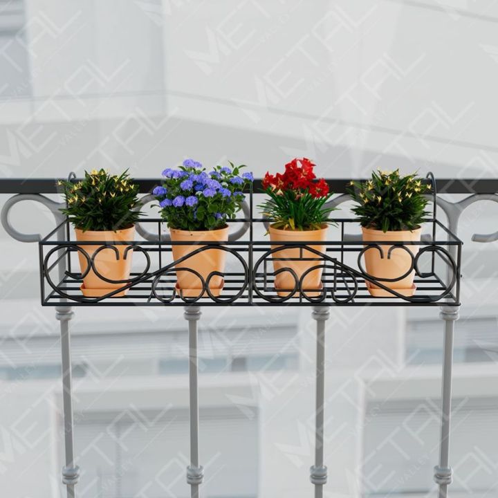 Metal Grill Rack Hanging Planter Pot 36x8x4 inches -1 Pc(No shipping fee)