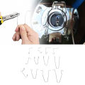 Headlight Retainer Spring Clamp Headlamp Retaining Spring Clips 3 Sizes Bendable Stainless Steel for H1 H3 H4 H7 Bulbs. 