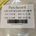 Fiber patchcord SC/APC -SC/UPC 1 meter length/ FTTH yellow cable. 