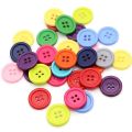 100PCS Colorful Mixed Resin Buttons Rotundity Household Handmade DIY Sewing Supplies Clothing Accessories Material Bags TMZ. 