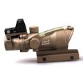Trijicon ACOG 4X32 Black Tactical Real Fiber Optic Red Illuminated .... 