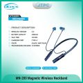 Moxx MN 200 Headphone Bluetooth Headset BT5.3 Sports Headset IPX5 with Mic Noise Cancelling, Magnetic Control Bluetooth Headphone Best Headphone. 