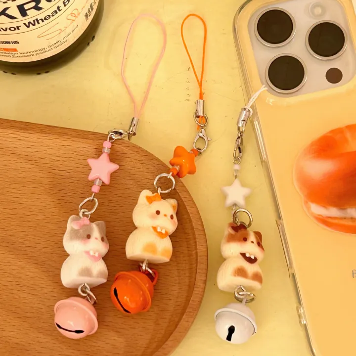 1/3%20Pcs%20Cute%20Cat%20Phone%20Chain%20Pendant%20Versatile%20Bell%20Star%20Pendant%20Cartoon%203D%20Cat%20Bag%20Keychain%20Pendant%20-%20Image%203