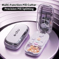 3in1 Medicine Cutter Precise Cutting Into Half / Third / Quarter Drug Divider Organizer Portable Tablet Splitting Pills Splitter.