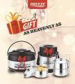 BREEZE Stainless steel gift set(lunch box 750ml and casserole 1100ml) 3 Containers Lunch Box (750 ml, Thermoware). 