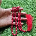 Surkh Feroza Stone Tasbeeh 100 Beads Size 8mm | Red Feroza Tasbih | Original Feroza Stone Tasbih | Pure Feroza Stone Tasbeeh | Best Quality Ferozah Tasbeeh | Lal Feroza Stone Tasbih | Muslim Prayer Beads | Best Stone Tasbeeh. 