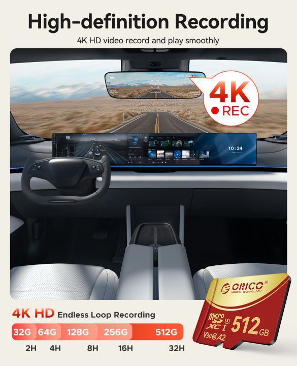 ORICO%2064GB%20MicroSDXC%20UHS-I%20Memory%20Card,%20180MB/s,%204K%20UHD%20Recording,%20U3,%20Class10,%20V30,%20A1,%20Micro%20SD%20for%20Action%20Camera,%20Dash%20Cam%20-%20Image%203