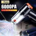 Compact and Powerful 6000PA Handheld Vacuum Cleaner for Home and Car. 