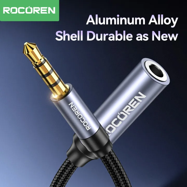 Rocoren%20AUX%20Cable%203.5mm%20Jack%20Male%20to%20Female%20Audio%20Extension%20Speaker%20Cable%20Converter%20for%20Phone%20Headphones%20Laptops%20Tablets%20Adapter%20-%20Image%203