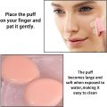 12PCS Mini Finger Powder Puffs | Velour Soft Puff for Wet/Dry Foundation/Concealer/Loose Powder | Eye Shadow Cosmetic Gift Set. 