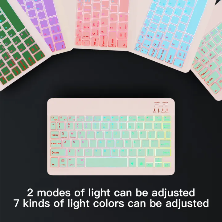 Wireless%20Backlit%20Keyboard%20For%20iOS%20Android%20Windows%20Systems%20Rechargeable%20Backlight%2010%20Inch%20Teclado%20For%20Mac%20iPad%20MatePad%20Laptop%20-%20Image%204