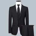 Men's Solid Color Business Suit 2025 High Quality Fashion Banquet Wedding Trend Groom Best Man Single 3/2/1. 