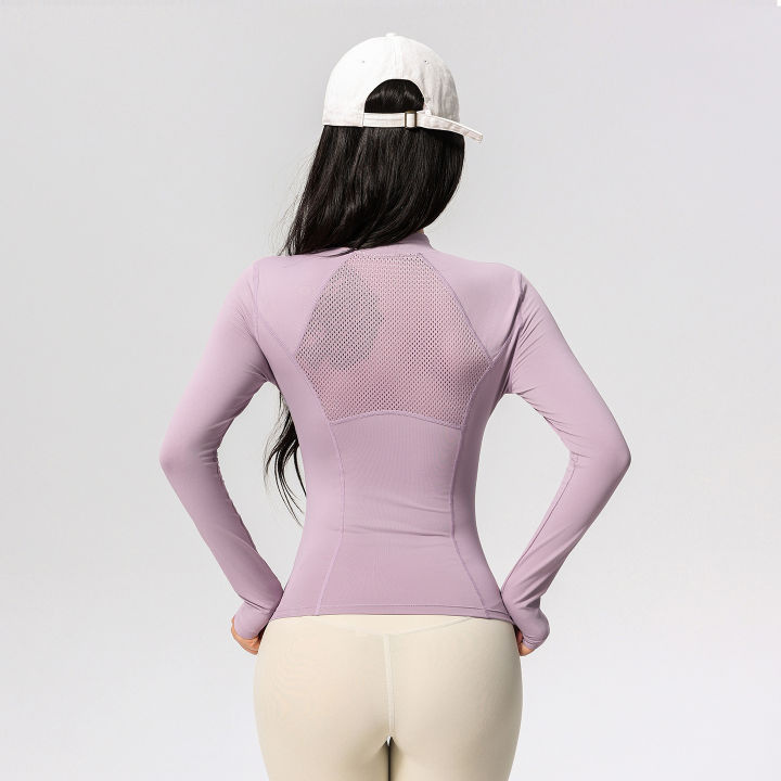 Women's%20Long%20Sleeve%20Yoga%20Training%20T-Shirt%20Horse%20Riding%20Sports%20Fitness%20Active%20Wear%20Top%20Comfortable%20Breathable%20Workout%20Shirt%20-%20Image%202