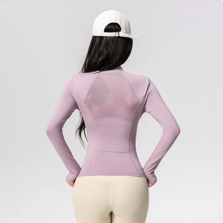 Women's%20Long%20Sleeve%20Yoga%20Training%20T-Shirt%20Horse%20Riding%20Sports%20Fitness%20Active%20Wear%20Top%20Comfortable%20Breathable%20Workout%20Shirt%20-%20Image%202