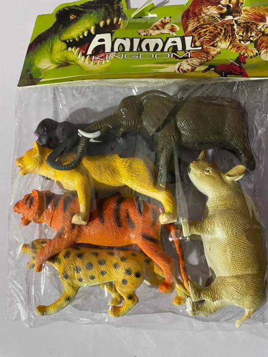 Wild Animal Plastic 3D Toy Mini Wildlife Animal  Series Cognitive Development Toy