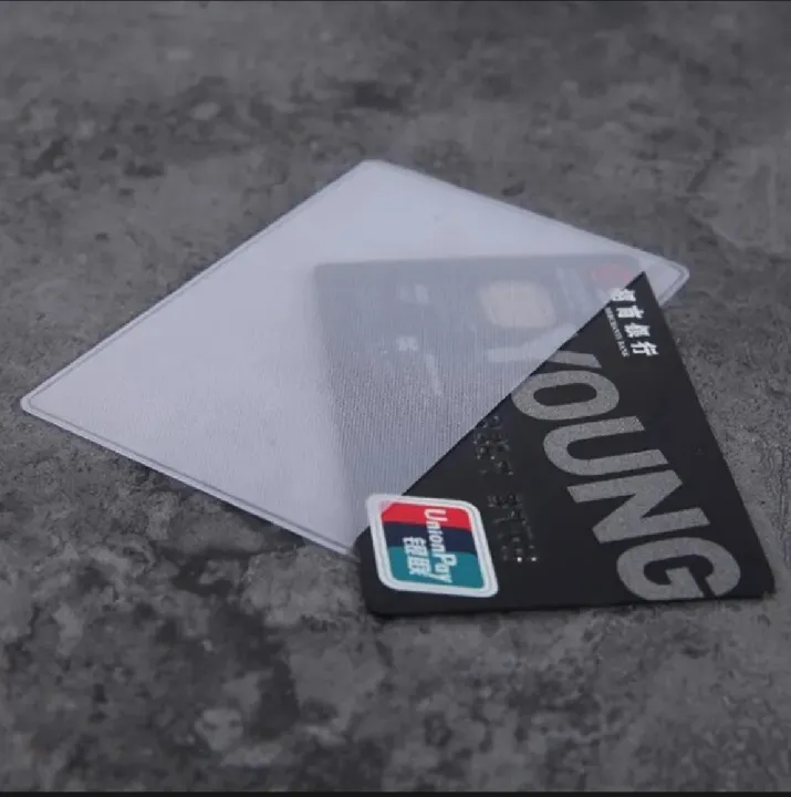 5%20Pcs%20Transparent%20PVC%20Card%20Holder,%20Safe%20from%20Damage/Scratch%20-%20Image%204