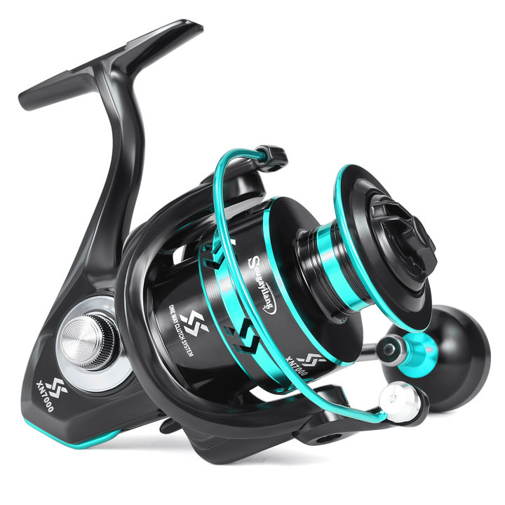 Sougayilang%202000-7000%20Spinning%20Fishing%20Reel%2012+1BB%20High%20Strength%20Aluminum%20Spool%20Max%20Drag%2016kg%20Free%20%20500m%20Nylon%20Line%20Pesca%20-%20Image%202