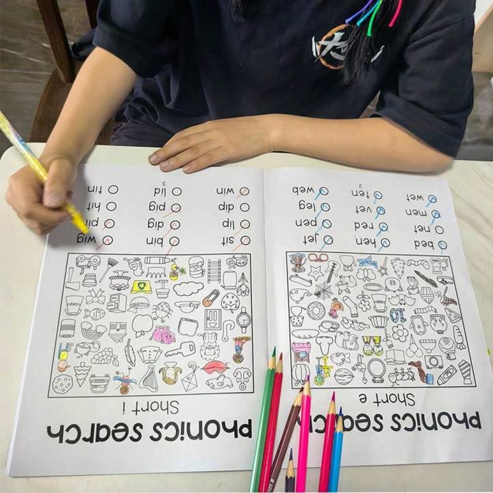 Read%20And%20Find%20Phonics%20Workbook%20Preschool%20and%20Kindergarten%20Learning%20English%20Teacher%20Teaching%20Aids%20Phonics%20Practice%20Montessori%20-%20Image%206