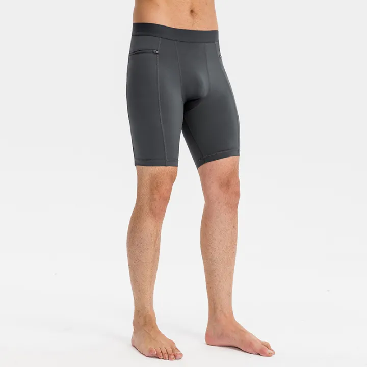 Men's%20Tight%20Stretch%20Fitness%20Shorts%20Zip%20Pocket%20PRO%20Stretch%20Sweat%20Dry%20Running%20Trousers%20Riding%20Trousers%20Running%20Trousers%20Beach%20Pant%20-%20Image%203