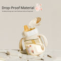 PPSU Toddler Drinking Cup with Straw, Duckbill Sippy Cup, 6+ Months Baby Anti-choke Water Bottle. 
