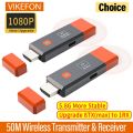 Wireless HDMI-Compatible Video Transmitter and Receiver Extender kit TV Stick Dongle Adapter For PC Camera Laptop To Monitor TV.