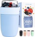 Coninx Cereal cup to go, lunch box, breakfast box, yoghurt cup to go, cereal cup BPA-free, suitable for dishwasher, practical cereal cup for children and adults, 640 ml capacity.. 