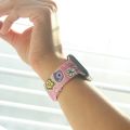 Pink Y2K Cute Watch Band Sport Compatible with Apple Watch Bands Design Prints Festival Soft Silicone Laser Strap for IWatch. 