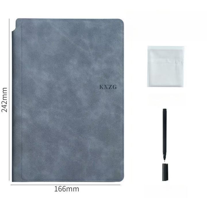1%20Pcs%20Reusable%20Whiteboard%20Notebook%20Set%20With%20Whiteboard%20Pen%20Erasing%20Cloth%20Leather%20Memo%20Pad%20Weekly%20Planner%20Portable%20Stylish%20Office%20-%20Image%207