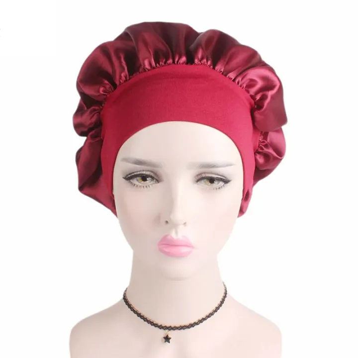 Solid%20Satin%20Bonnet%20Hair%20Styling%20Sleep%20Hat%20Wrap%20Shower%20Cap%20Hair%20Styling%20Tools%20-%20Image%205
